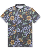 Pursuit Performance Polo-Coastal Flowers-Tall-Regular-Mock--Model---L