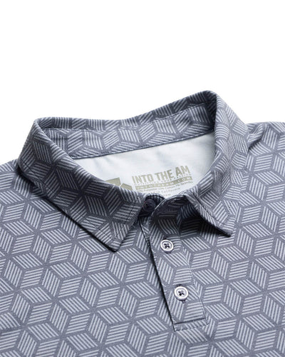 Pursuit Performance Polo-Cube Illusions-Reg-Regular-Detail--Model---L