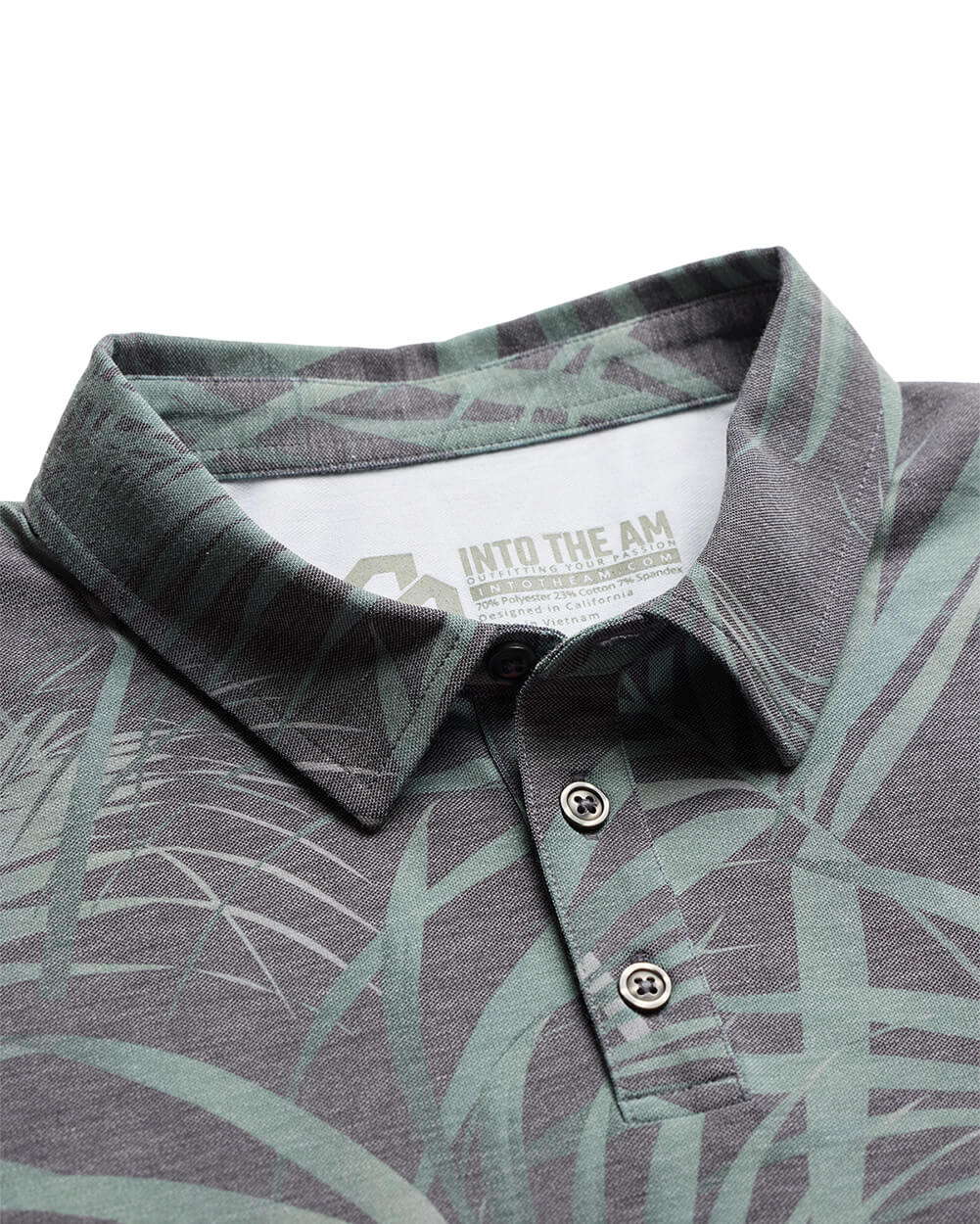 Pursuit Performance Polo-Midnight Jungle-Reg-Regular-Detail--Model---L