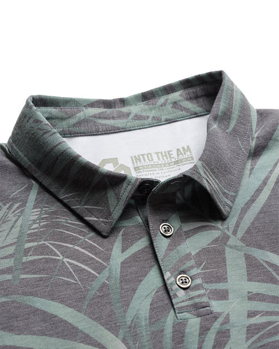 Pursuit Performance Polo-Midnight Jungle-Reg-Regular-Detail--Model---L