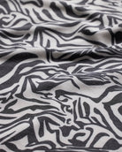 Relaxed Button Up - Non-Branded-Black Beige Animal-Regular-Detail 2--Alex---M