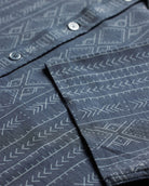 Relaxed Button Up - Non-Branded-Navy Tribal-Regular-Detail--Alex---M