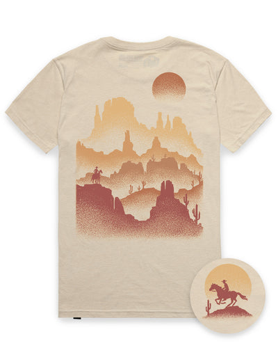 Mesa Shadows Tee-Cream-Regular-Mock--Model---L