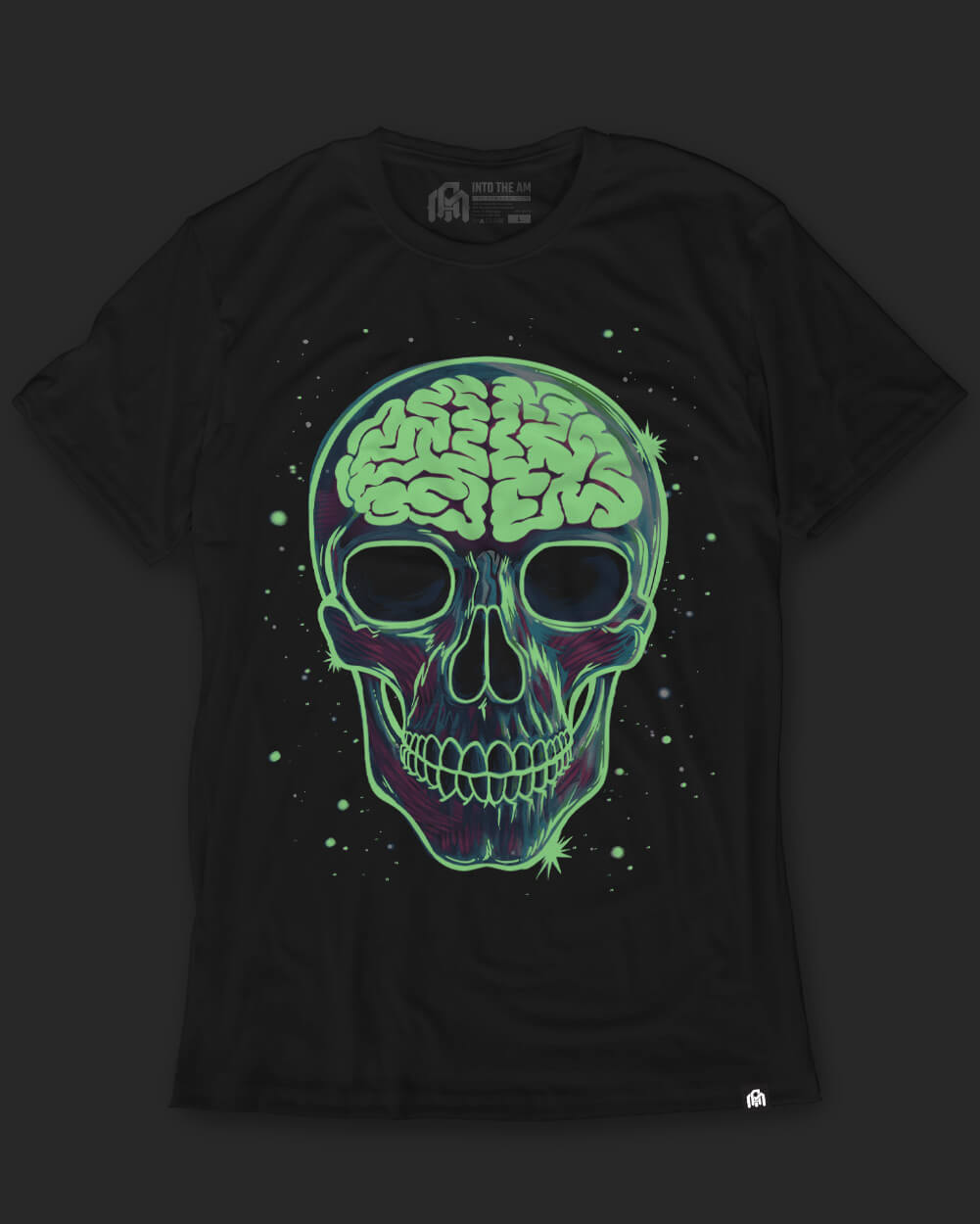 Mindshock Glow-in-the-Dark Tee-Black-Regular-Glow--Model---L