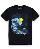 Mosaic Tide Tee-Black-Regular-Mock--Model---L