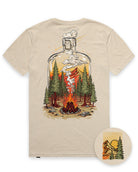 Nature Distilled Tee-Cream-Regular-Mock--Model---L