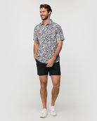 Relaxed Button Up - Non-Branded-Black Beige Animal-Regular-Full--Alex---M