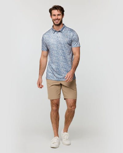 Performance Polo - Non-Branded-Indigo Splatter-Reg-Regular-Full--Alex---M