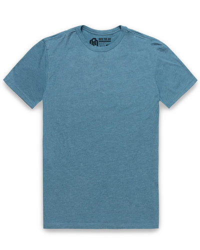 Basic Tee - No Logo-Indigo-Tall-Regular-Mock--Model---M