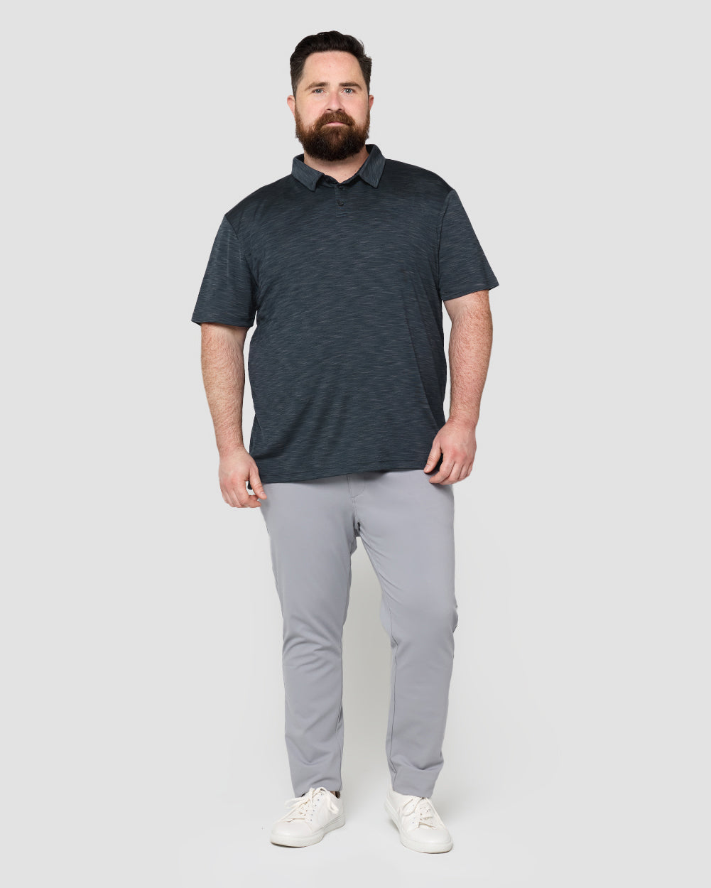 Performance Polo - Non-Branded-Charcoal-Reg-Full--Ross---2XL