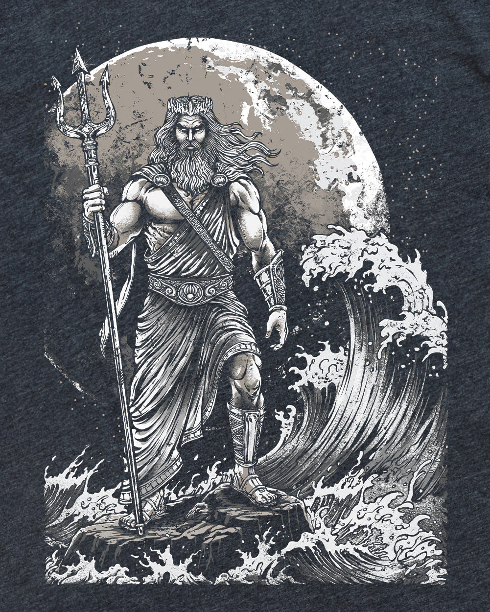 Poseidon Surge Tee-Charcoal-Regular-Swatch--Model---L