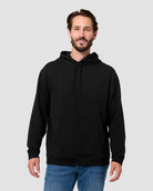 Pullover Hoodie (Classic Pocket) - Non-Branded-Black-Regular-Front--Model---L