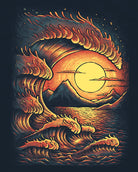 Radiant Swell Tee-Midnight Navy-Regular-Swatch--Model---L