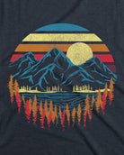 Retro Peaks Tank-Navy-Regular-Swatch--Model---L