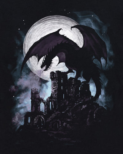 Shadowed Reign Tee-Black-Regular-Swatch--Model---L