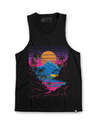 Sherbet Shores Tank-Black-Regular-Mock--Model---M