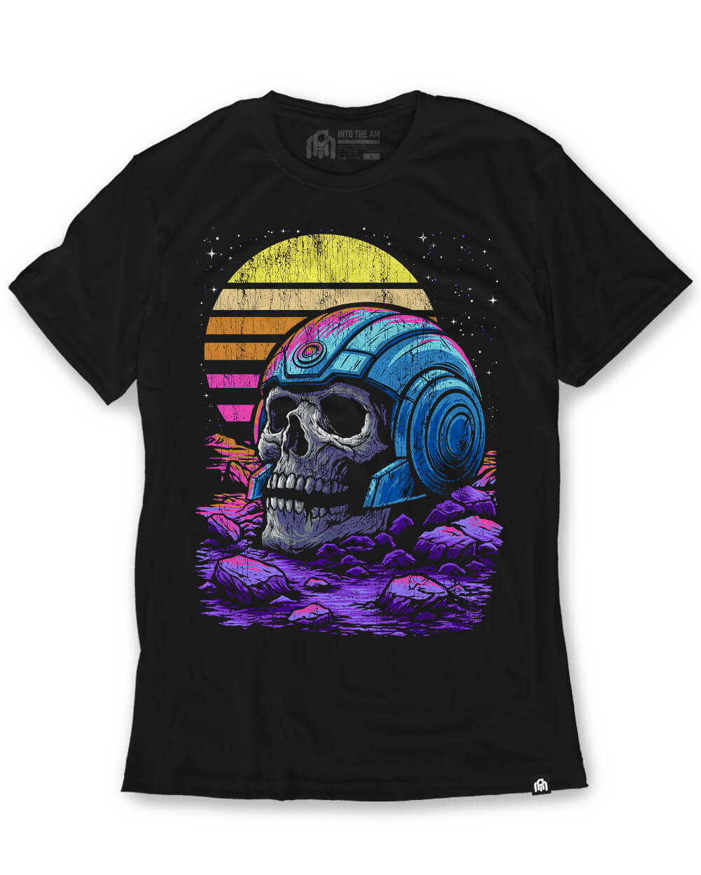 Solar Decay Glow-in-the-Dark Tee-Black-Regular-Mock--Model---L