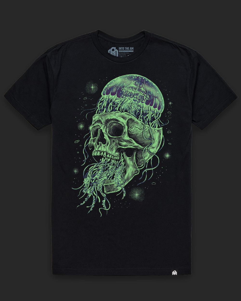 Tidal Mind Glow-in-the-Dark Tee-Black-Regular-Glow--Model---L