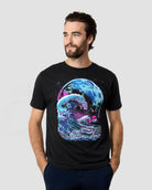 Tidal Surge Glow-in-the-Dark Tee-Black-Regular-Front--Model---L