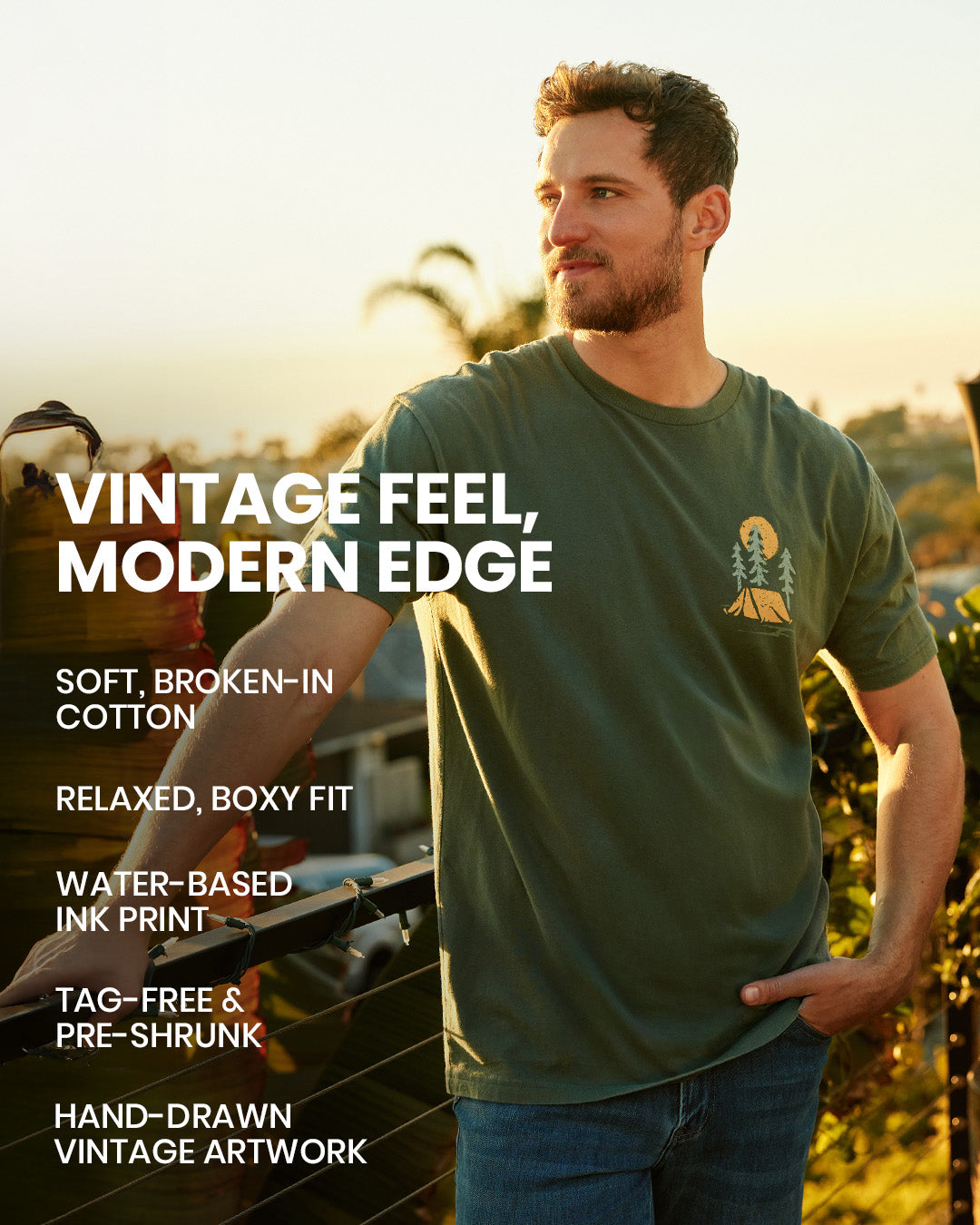 Evergreen Vintage Tee-allskus-usp-info