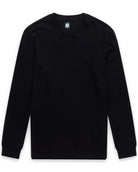 Long Sleeve Waffle Knit Crew - Non-Branded-Black-Tall-Regular-Mock--Model---L