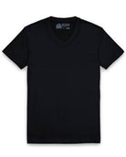 V-Neck Tee - Non-Branded-Black-Tall-Regular-Mock--Model---L