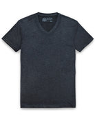 V-Neck Tee - Non-Branded-Charcoal-Tall-Regular-Mock--Model---L