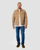 Tradesman Trucker Jacket - Non-Branded-Khaki-Regular-Full--Model---L