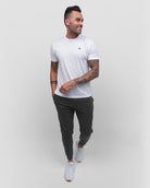 Fleece Joggers - Non-Branded-Charcoal-Regular-Full--Model---L