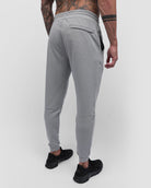 Fleece Joggers - Non-Branded-Grey-Regular-Back--Model---L