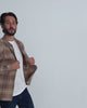 Fairbanks Flannel-Tan Two-Color Plaid-Regular-Video--Model---L