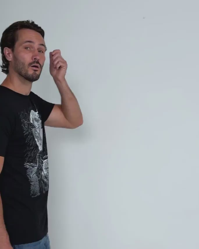 Moonlit Valor Tee-Black-Regular-Video--Model---L