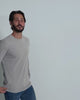 Long Sleeve Tee - Non-Branded-Grey-Tall-Regular-Video--Model---L