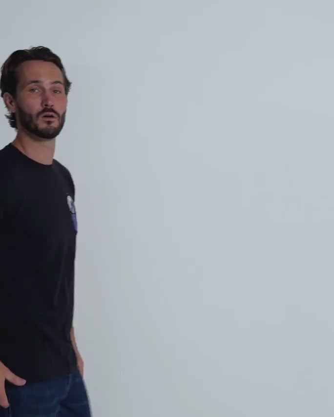 Golden Coast Tee-Black-Regular-Video--Model---L