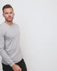Long Sleeve Tee - Non-Branded-Grey-Tall-Regular-Video--Model---L