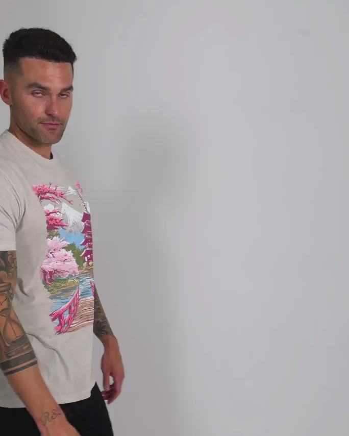 Sakura Sanctuary Tee-Ivory-Regular-Video--Model---L