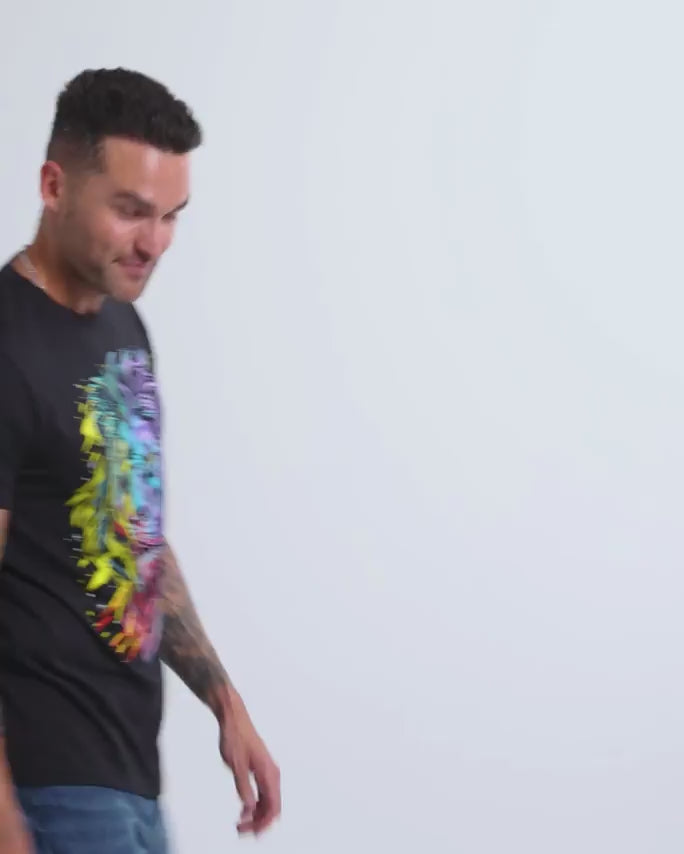 Stellar Beast Tee-Black-Regular-Video--Model---L