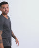 V-Neck Tee - Non-Branded-Charcoal-Reg-Regular-Video--Model---L