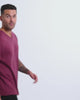 V-Neck Tee - Non-Branded-Maroon-Reg-Regular-Video--Model---L