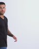 V-Neck Tee - Non-Branded-Black-Reg-Regular-Video--Model---L