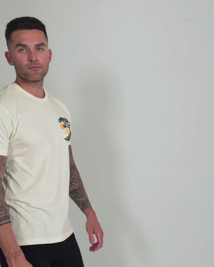 Zen Ridge Tee-Natural-Regular-Video--Model---L