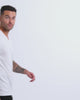 V-Neck Tee - Non-Branded-White-Reg-Regular-Video--Model---L