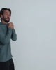 Long Sleeve Hooded Active Tee - Non-Branded-Indigo-Regular-Video--Model---L