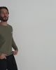 Long Sleeve Active Tee - Branded-Olive Green-Regular-Video--Model---L