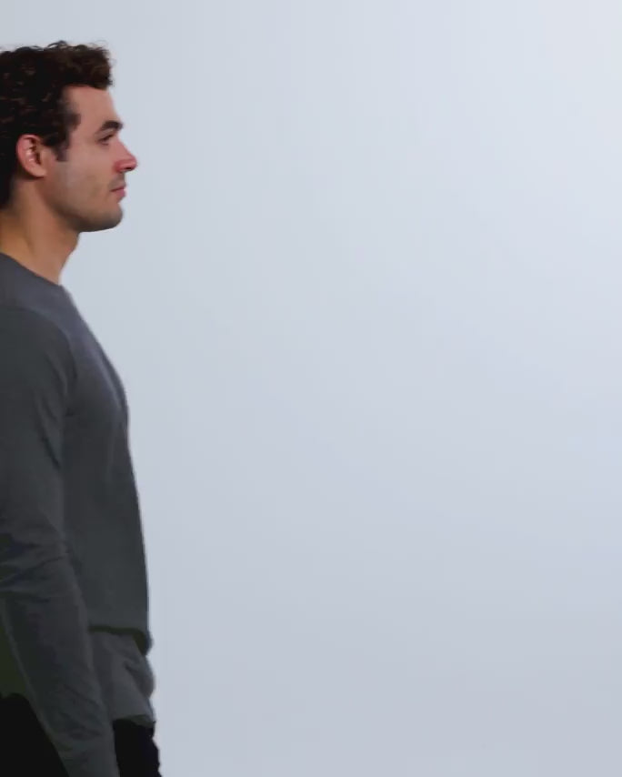 Long Sleeve Tee - Non-Branded-Regular-Charcoal-Video--Chase---L