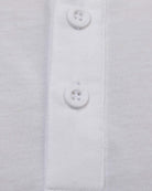 Essential Henley Tee-White-Detail 2